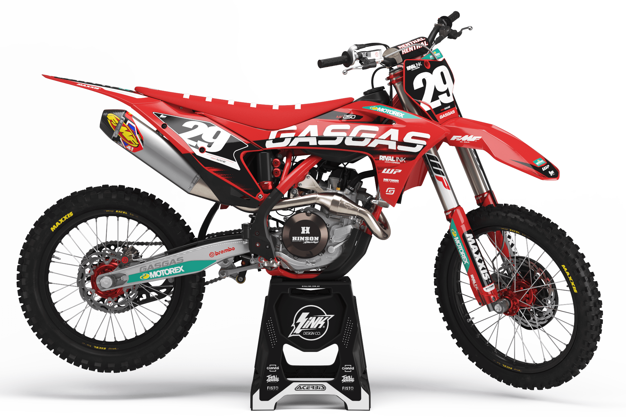 GAS GAS OEM NUMBER PLATE KIT