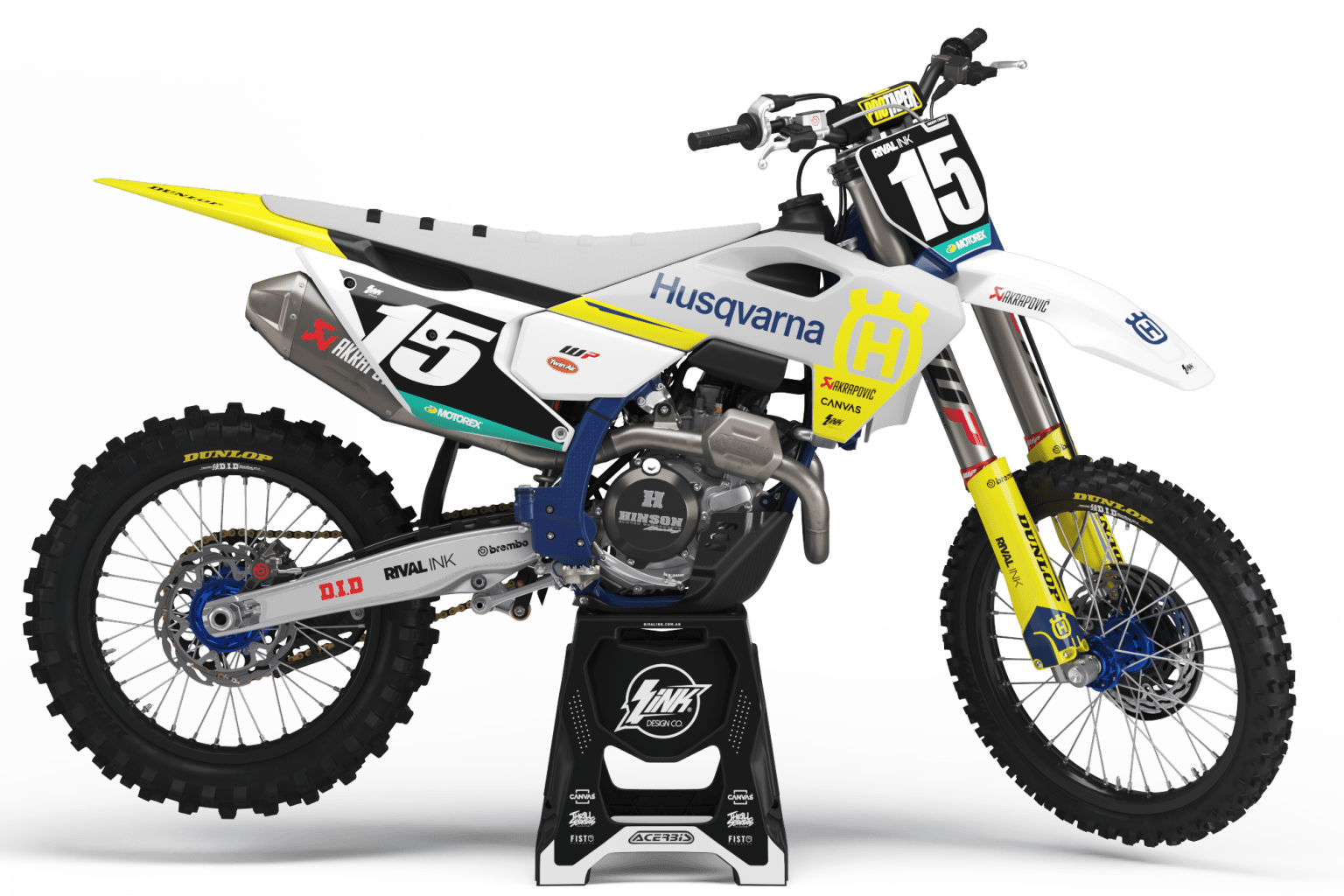 Husqvarna STOCK 23 Graphics Kit Rival Ink Design Co