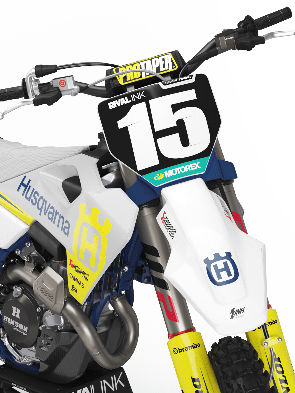 Husqvarna STOCK 23 Graphics Kit Rival Ink Design Co