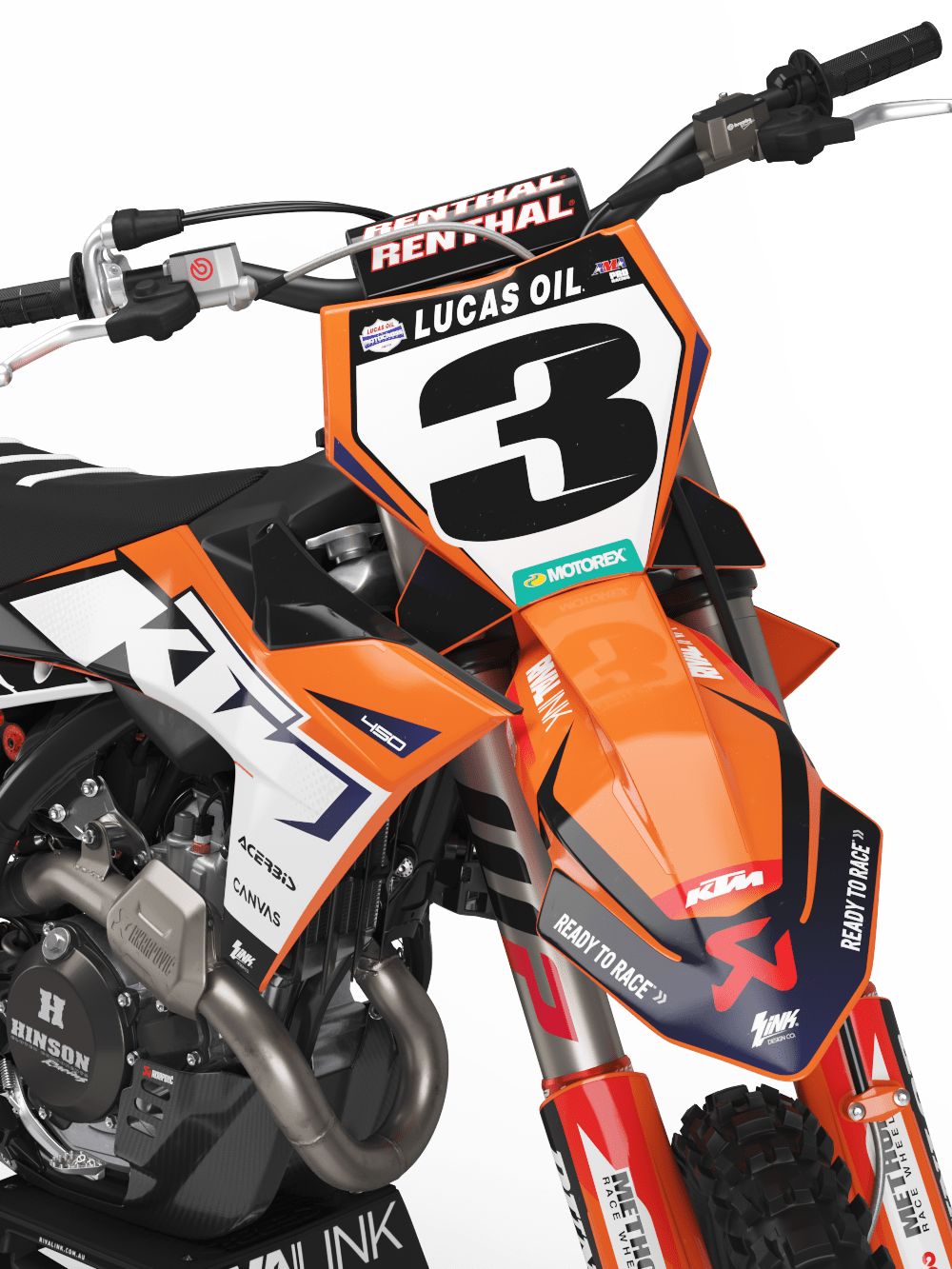 KTM STOCK 23 Graphics Kit Rival Ink Design Co
