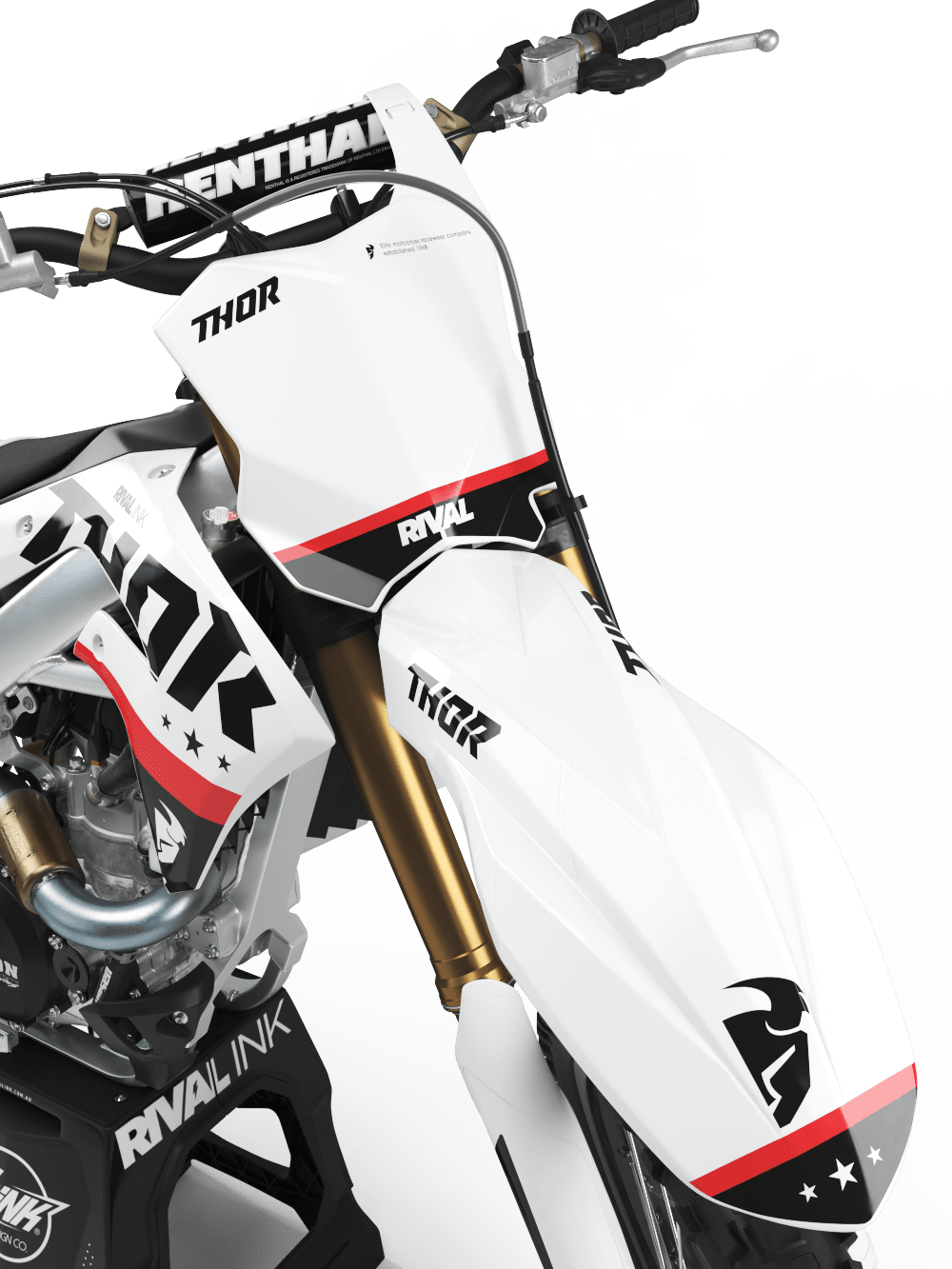 THOR DIFFER WHITE Graphics Kit (All Bikes) - Image 3