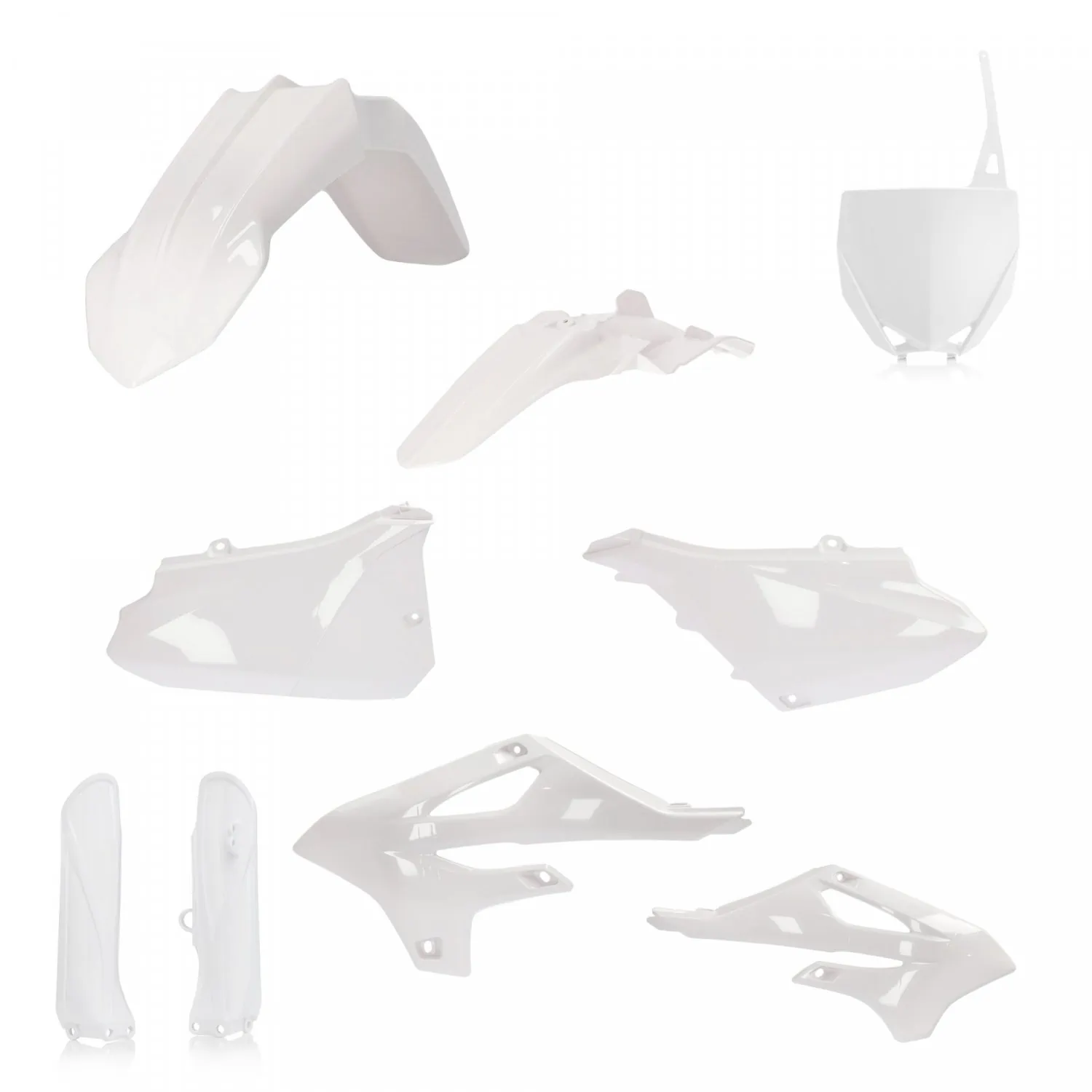 ACERBIS PLASTIC KIT YAMAHA YZ 85 22-25 WHITE | Rival Ink Design Co