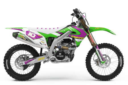 Kit Completo Adesivi Kawasaki KX 450 2024, Motocross, Enduro, Trail, Trial