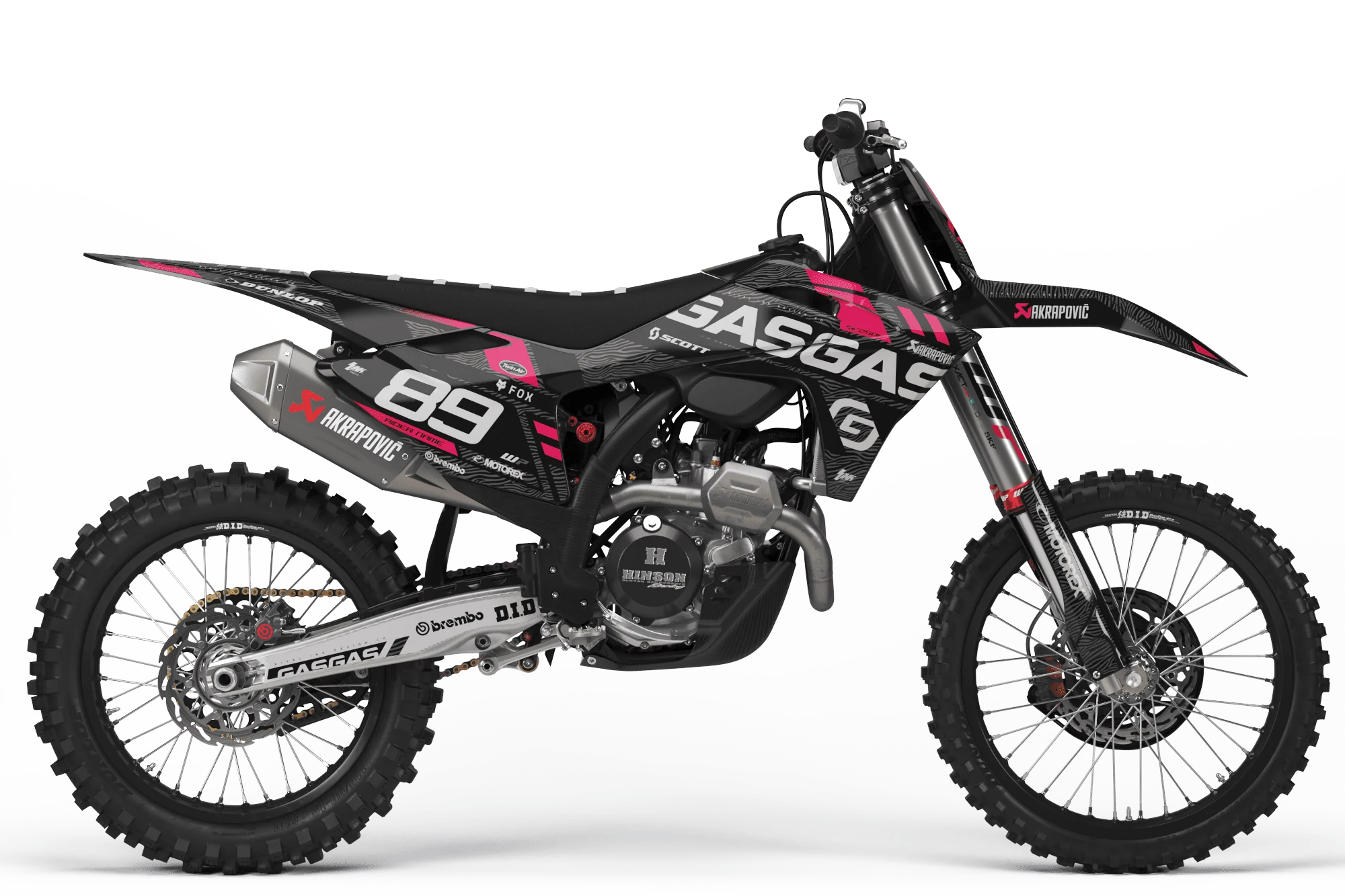 新品タグ付き　ブラック＆ロータスピンクローブエプロン ARB63 ピンクカラー・胸当てエプロン「ブリオ」｜飲食店制服｜Chef Works