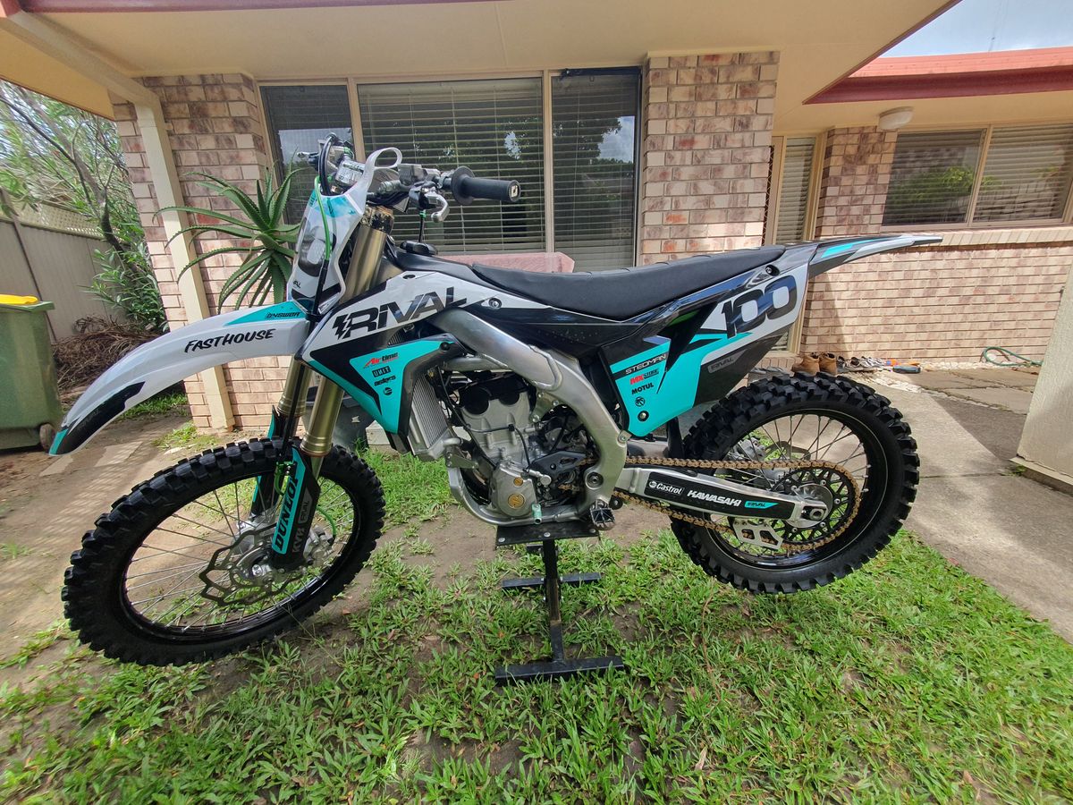 Kawasaki INCITE TEAL Graphics Kit | Rival Ink Design Co