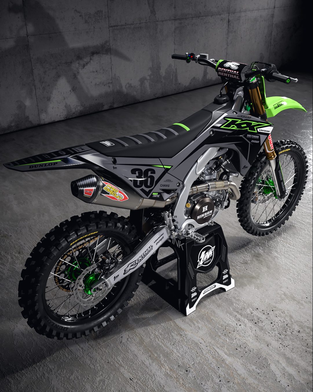 渡河 Kawasaki FAZE MURDERED Graphics Kit | Rival Ink Design Co