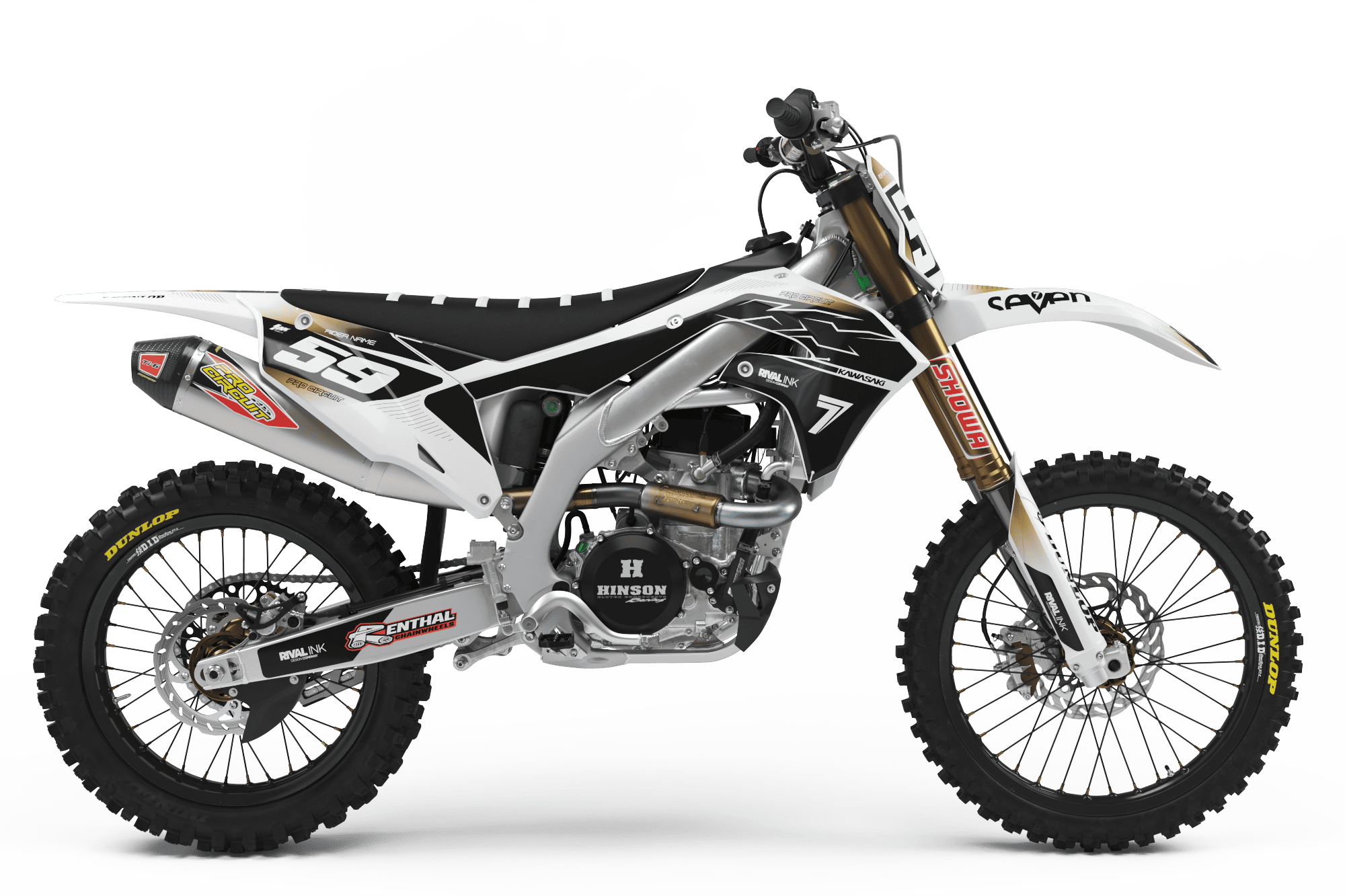 Kawasaki ILLICIT WHITE Graphics Kit