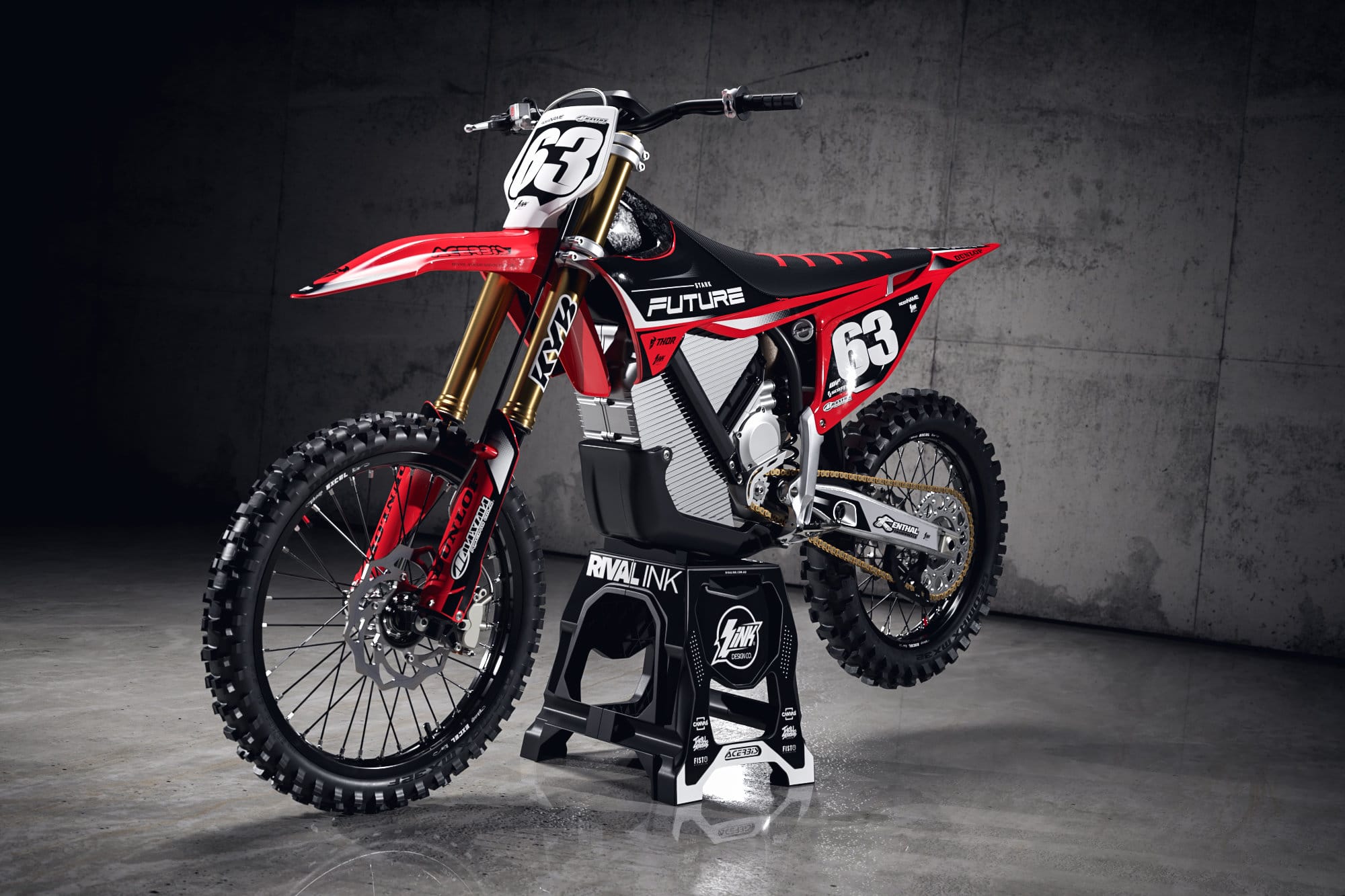 Stark Varg WOLF RED Graphics Kit - Image 2