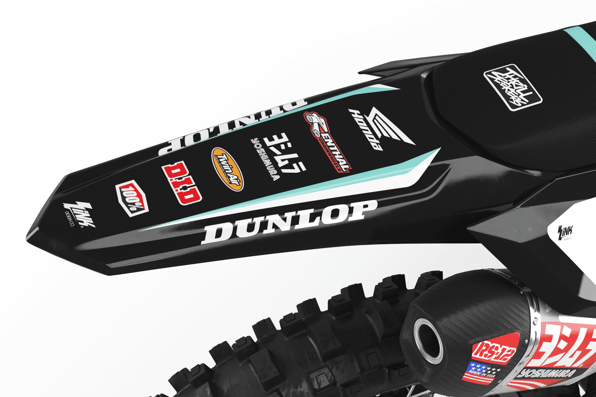 Honda WORKS 24 TEAL Graphics Kit - Image 3