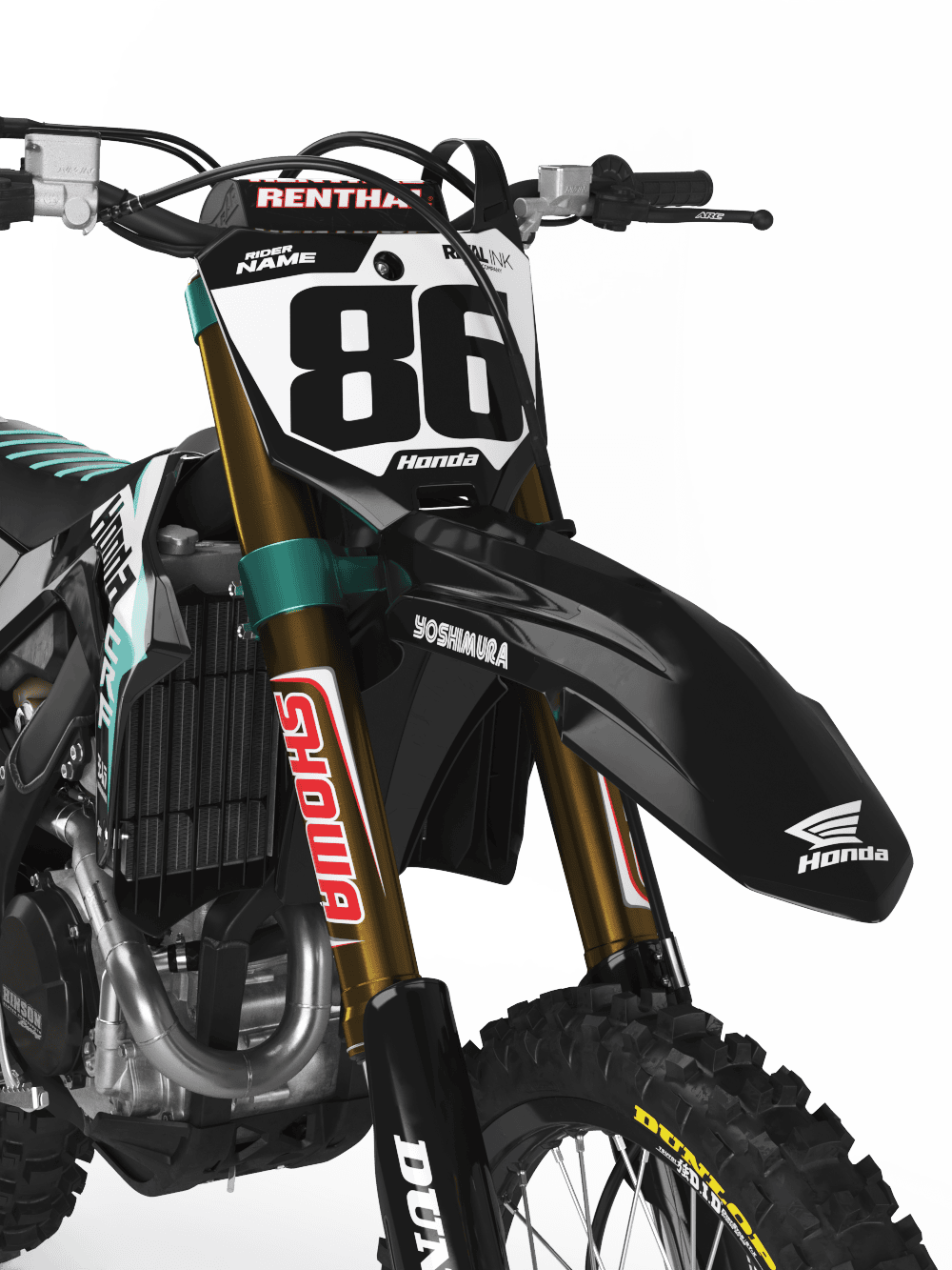 Honda WORKS 24 TEAL Graphics Kit - Image 2