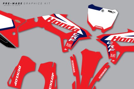 HONDA CRF250R 22-24 CRF450R 21-24 Works Pre-Made Graphics Kit
