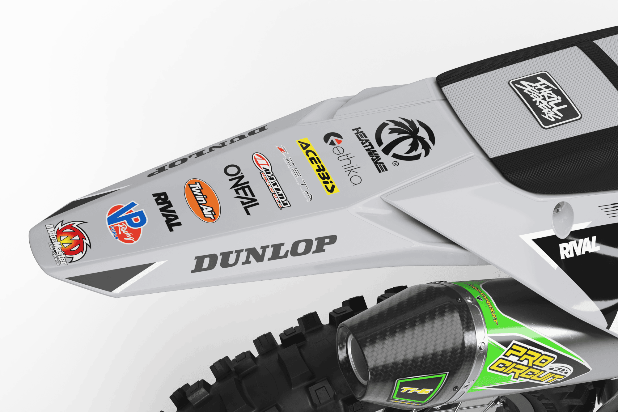 Kawasaki SHURIKEN GREY Graphics Kit - Image 4