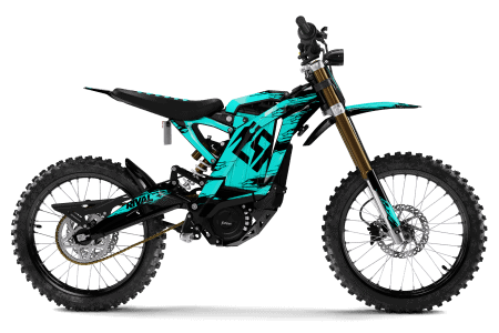 Surron E-Bike SCRATCHED TEAL Graphics Kit