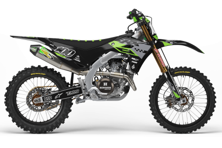 KAWASAKI TRACKED BLACK Graphics Kit