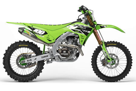 KAWASAKI TRACKED GREEN Graphics Kit