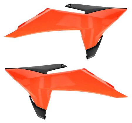 ACERBIS RADIATOR SHROUDS SX SX-F 25-27 EXC-F 26-27 ORANGE BLACK