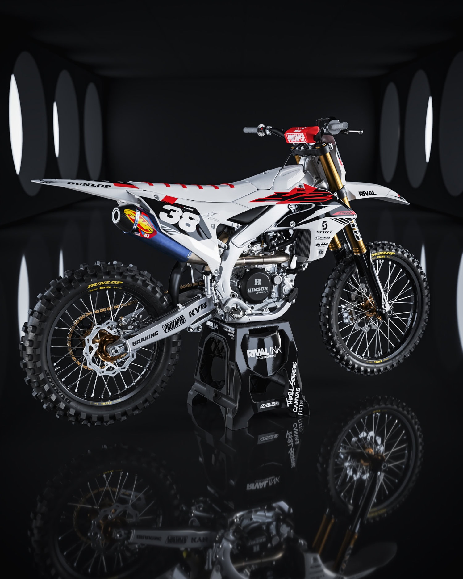 YAMAHA ASSEMBLE WHITE Graphics Kit - Image 2
