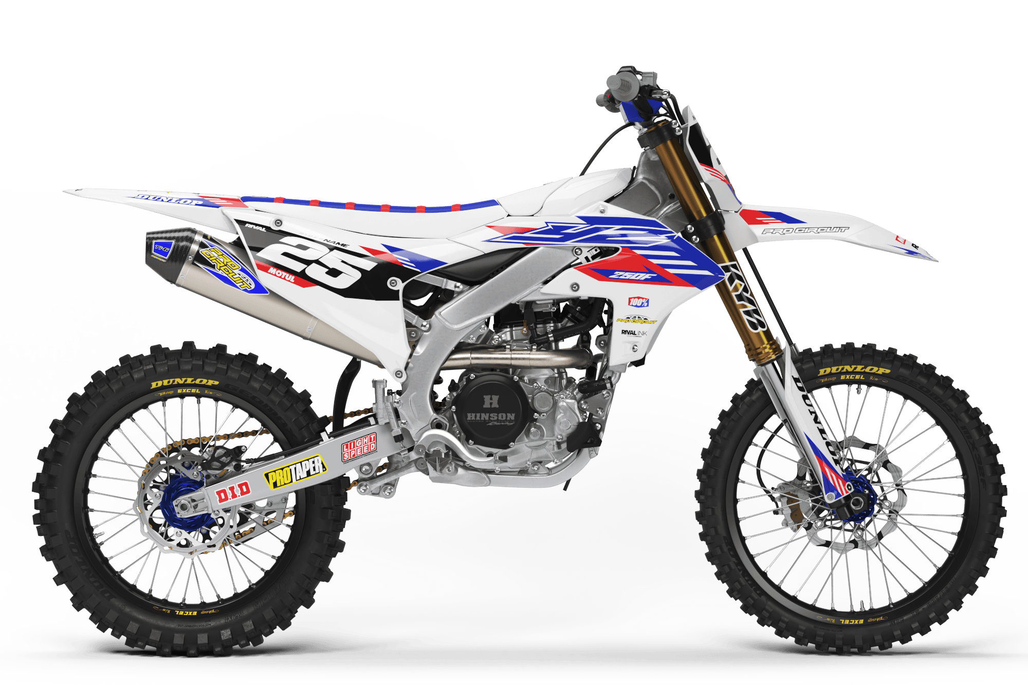 YAMAHA TRAX WHITE Graphics Kit | Rival Ink Design Co