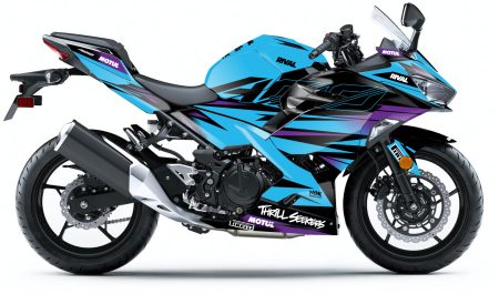 Kawasaki STRIKER BLUE Street Bike Graphics Kit