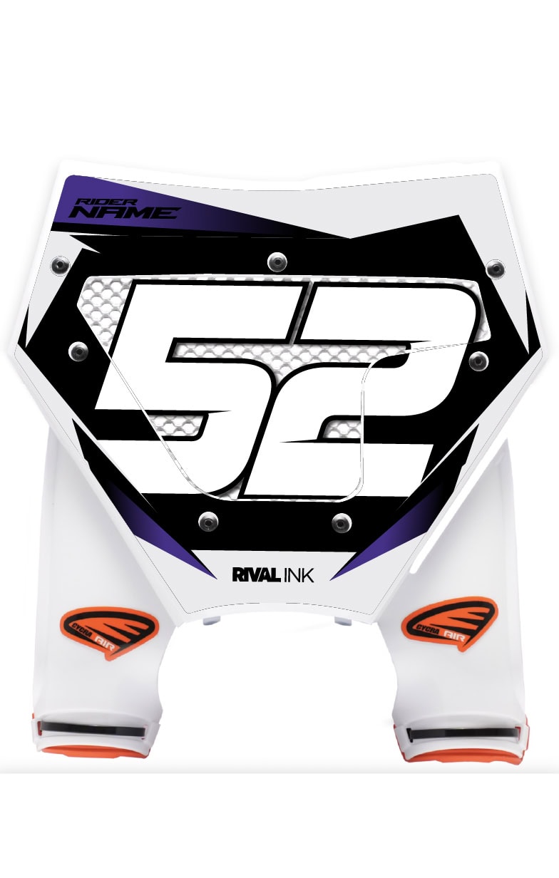 CYCRA STADIUM PLATE KTM SX SXF 23-27 WHITE VENTED