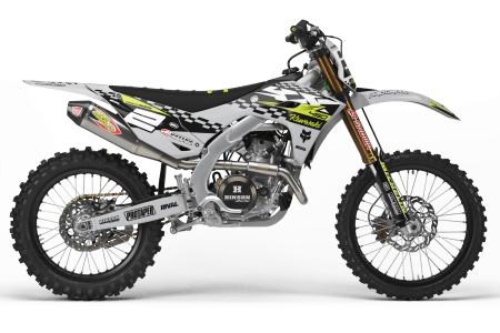 KAWASAKI RAILS GREY Graphics Kit