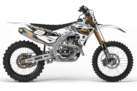 KAWASAKI RAILS WHITE Graphics Kit