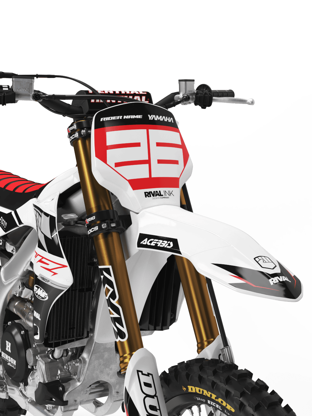 YAMAHA FUSION WHITE Graphics Kit - Image 2