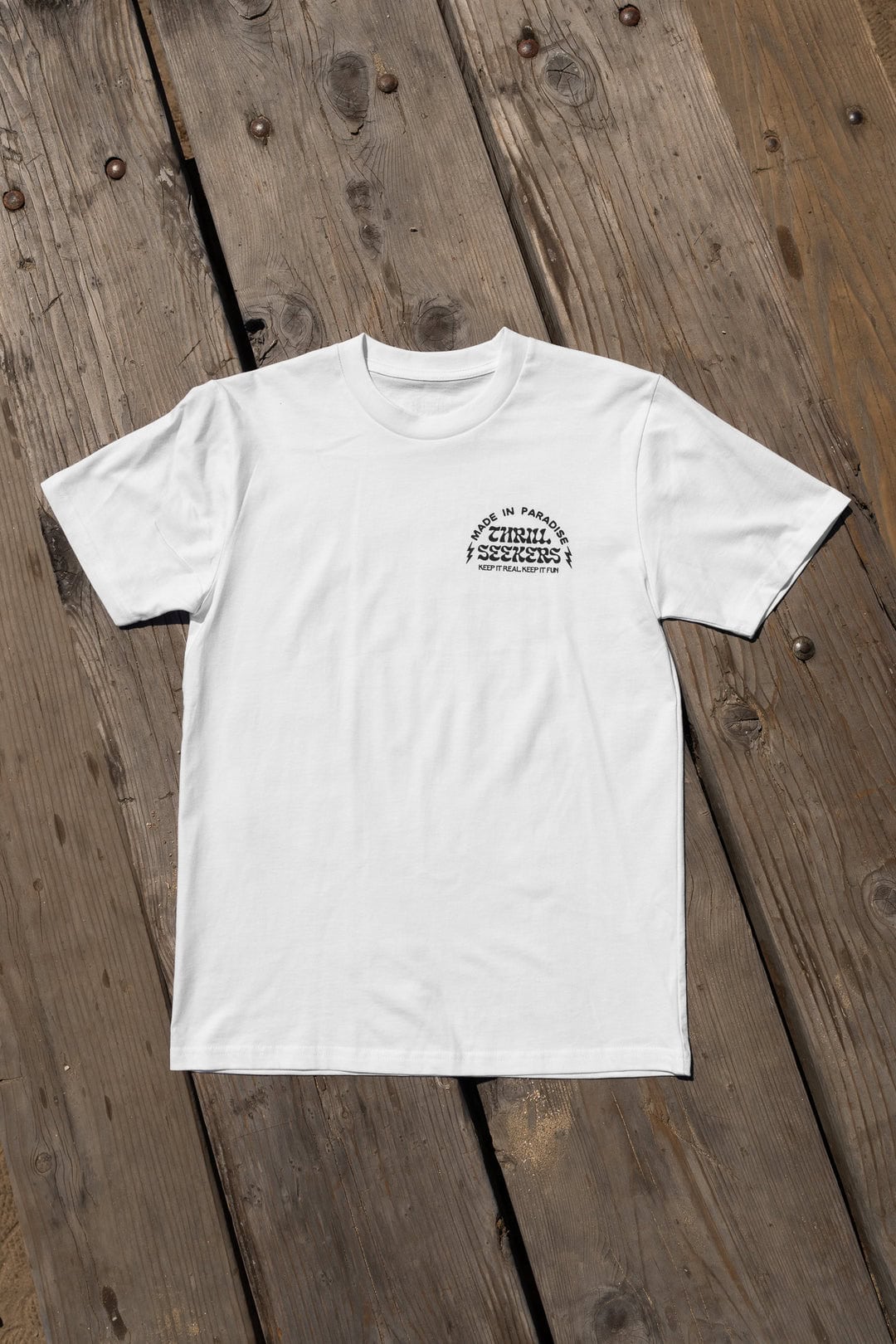 Zig Tee - White | Rival Ink Design Co