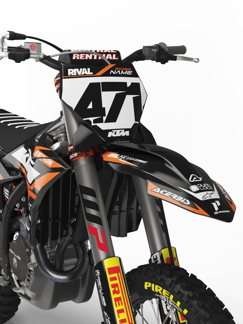 KTM STRUCTURE BLACK Graphics Kit