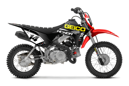 Honda GECKO BLACK Mini Bike Graphics Kit