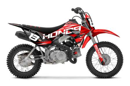Honda PUNCH BLACK Mini Bike Graphics Kit