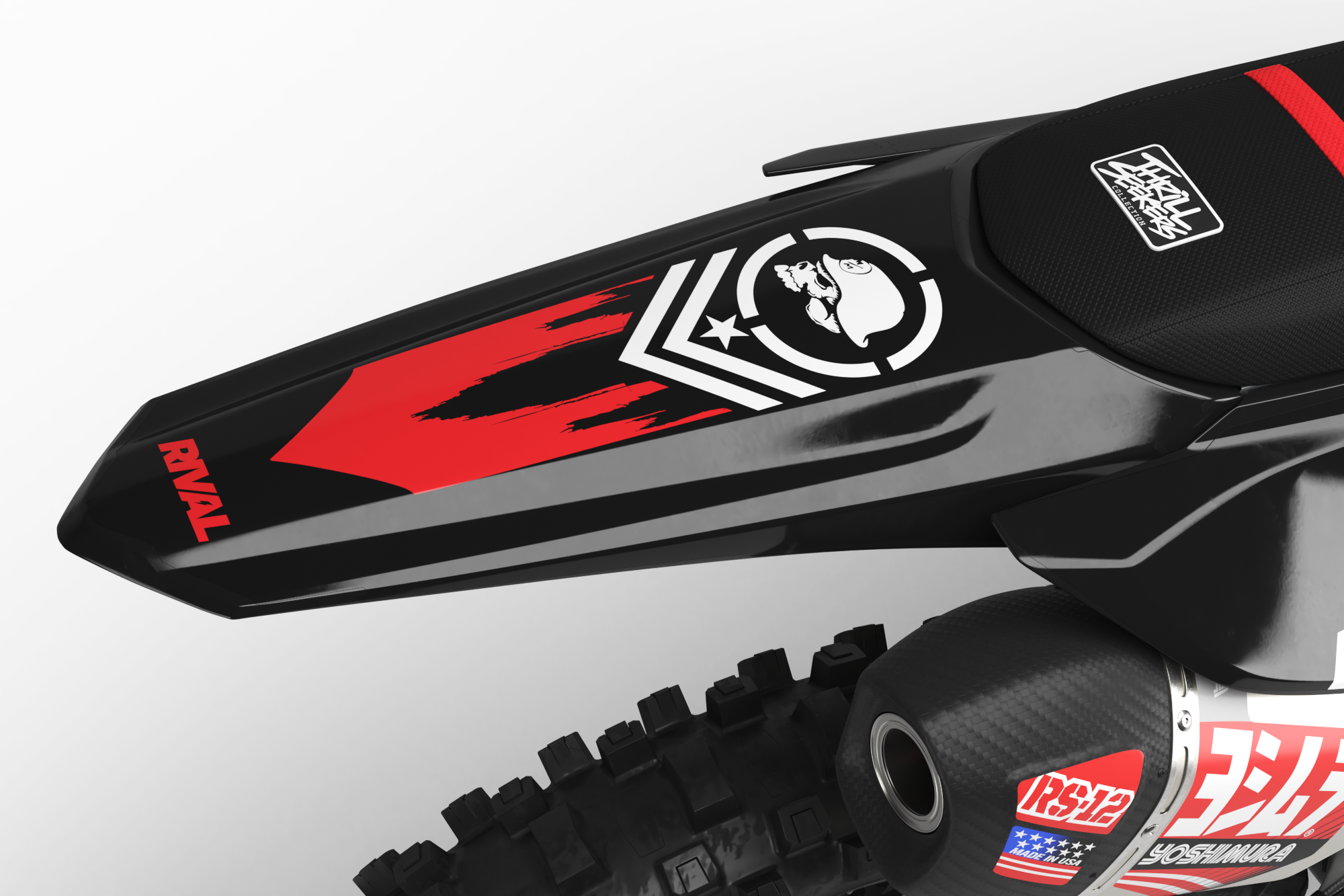 METAL MULISHA BRIGADE RED Graphics Kit (ALL BIKES) - Image 4