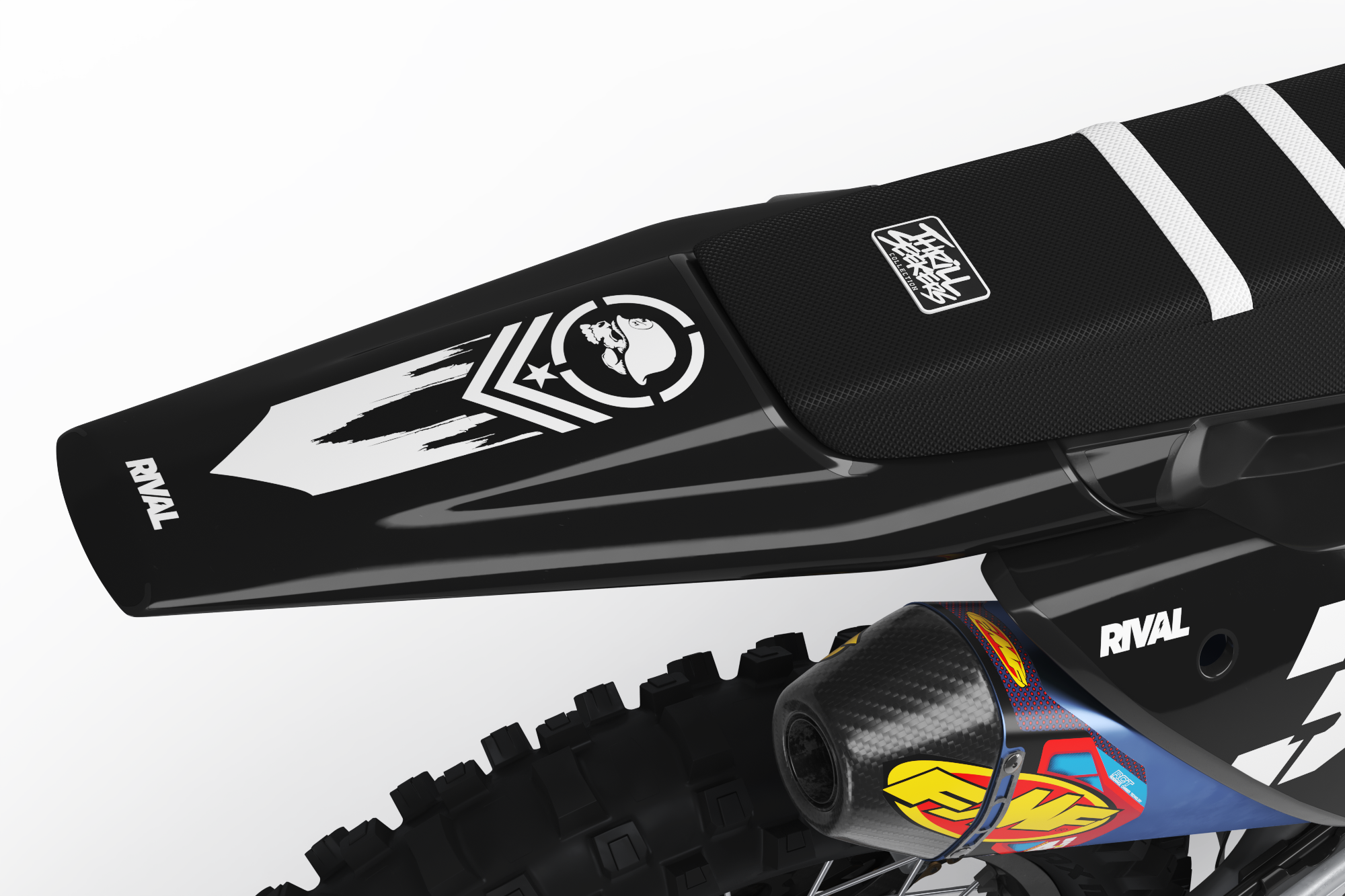 METAL MULISHA BRIGADE WHITE Graphics Kit (ALL BIKES) - Image 4