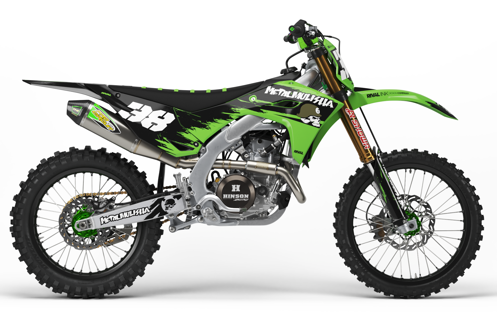 METAL MULISHA BRIGADE GREEN Graphics Kit (ALL BIKES)