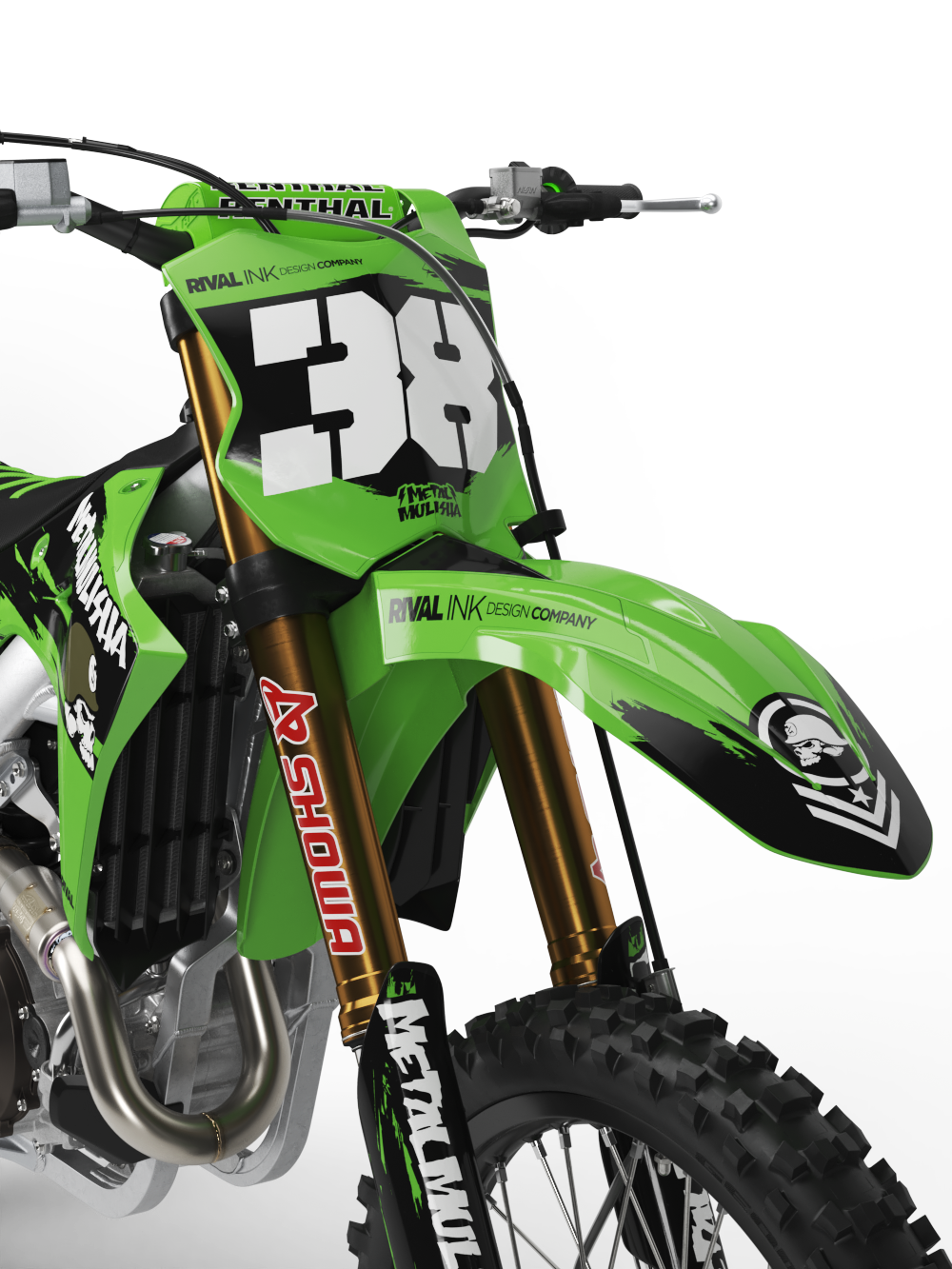METAL MULISHA BRIGADE GREEN Graphics Kit (ALL BIKES) - Image 3