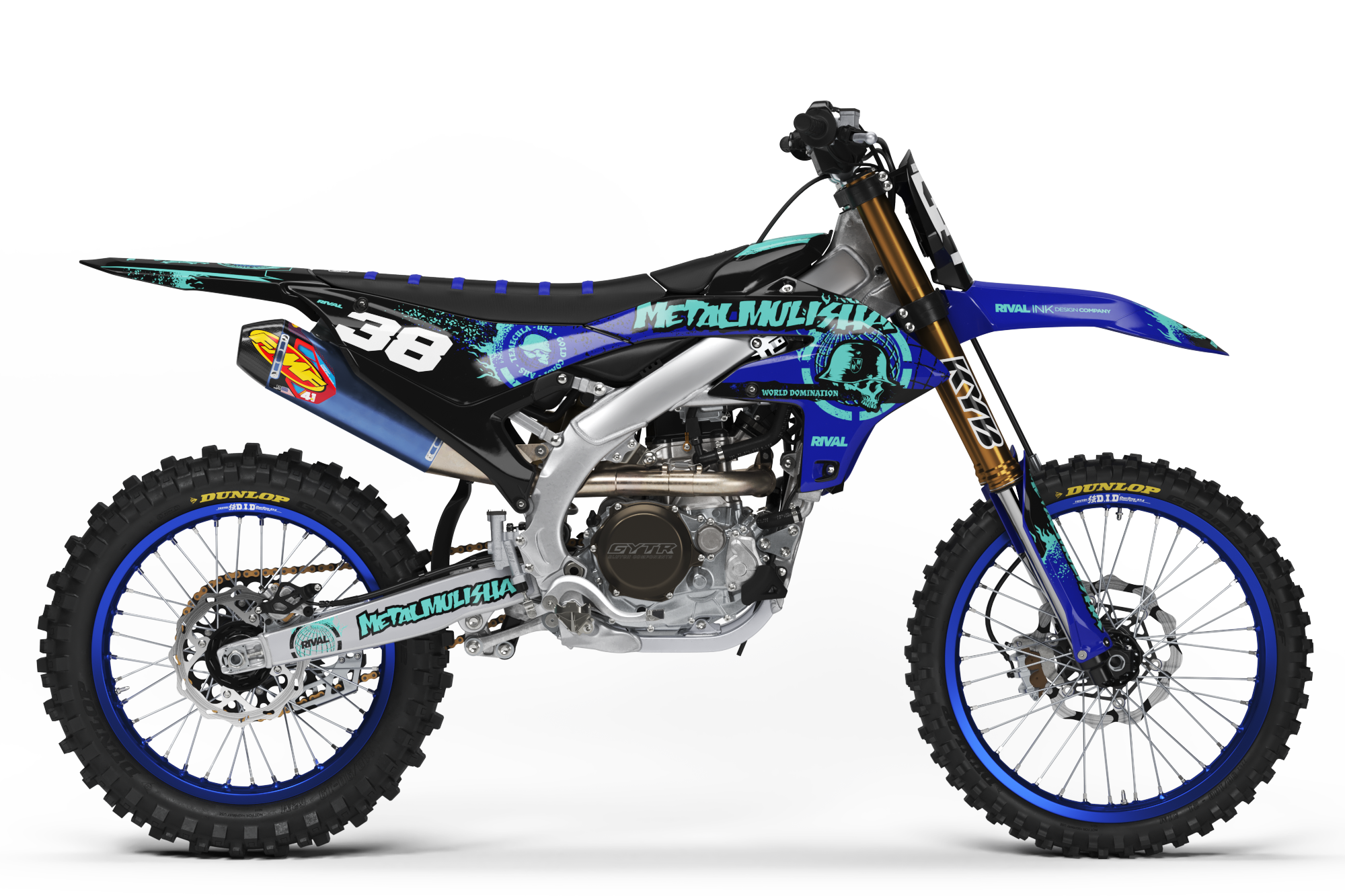 METAL MULISHA GLOBAL BLUE Graphics Kit (All Bikes)