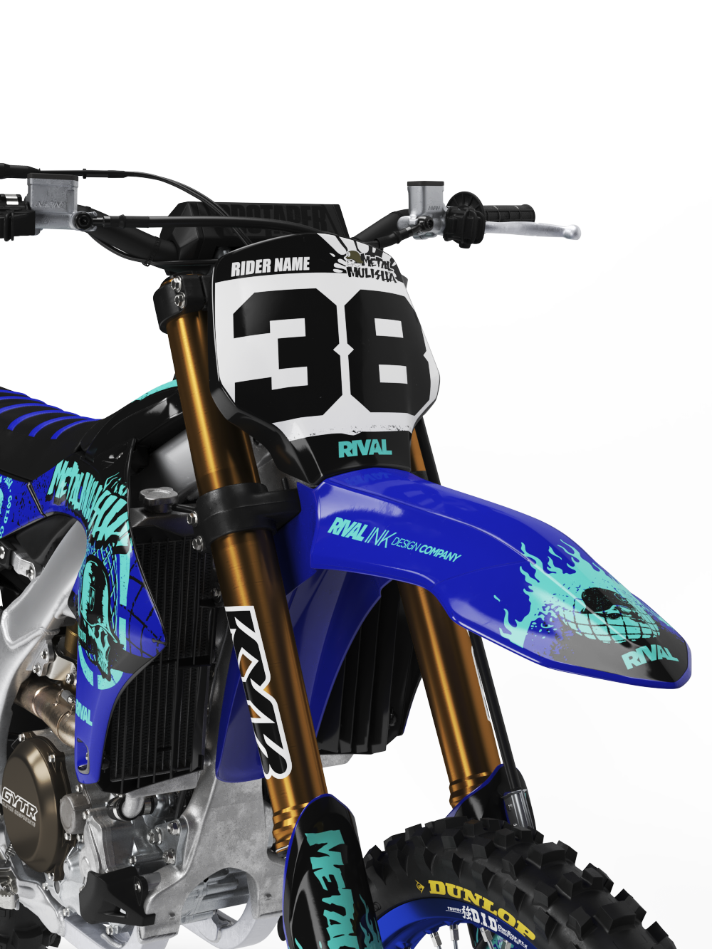 METAL MULISHA GLOBAL BLUE Graphics Kit (All Bikes) - Image 3