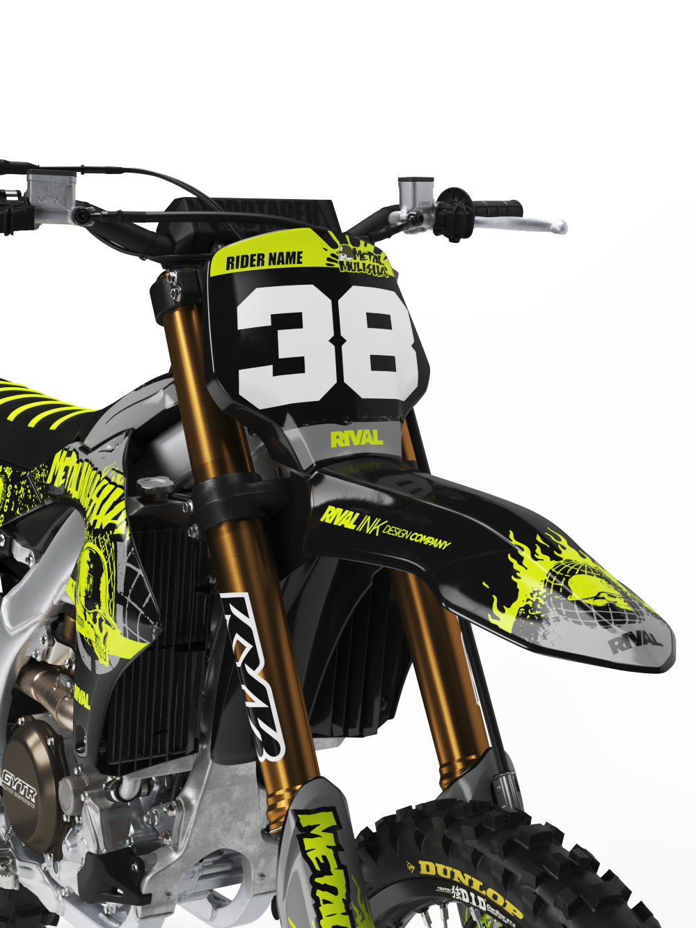 METAL MULISHA GLOBAL HIGHLIGHTER Graphics Kit (All Bikes) - Image 3