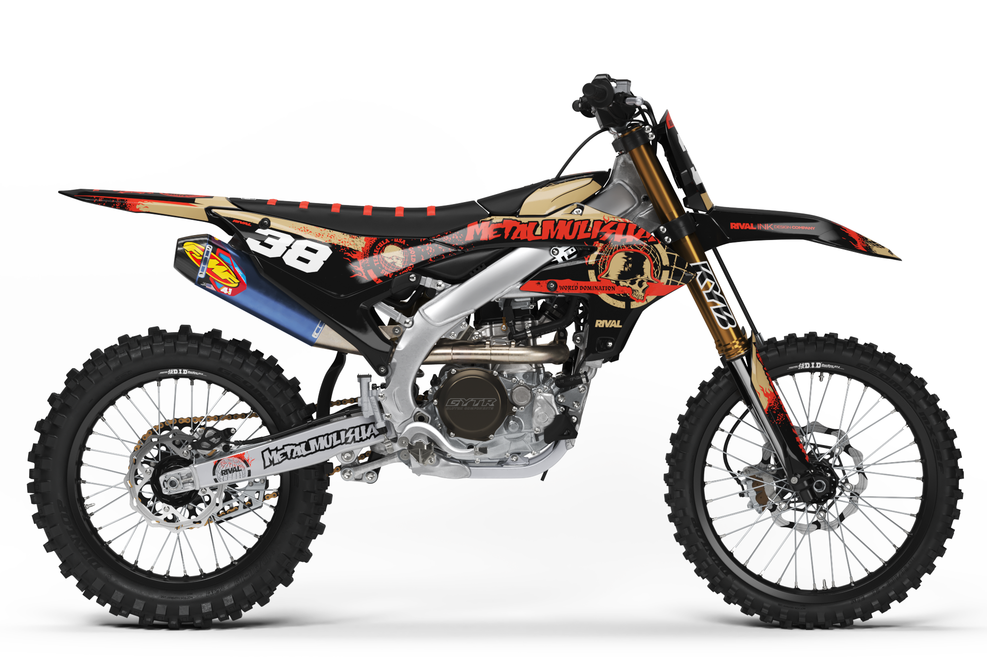 METAL MULISHA GLOBAL ORANGE Graphics Kit (All Bikes)