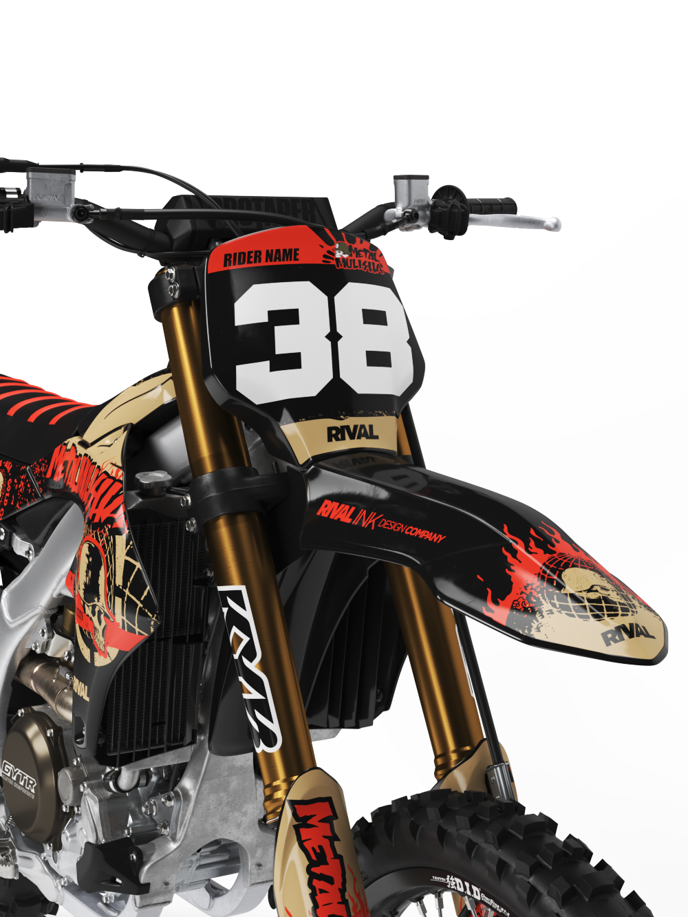 METAL MULISHA GLOBAL ORANGE Graphics Kit (All Bikes) - Image 3