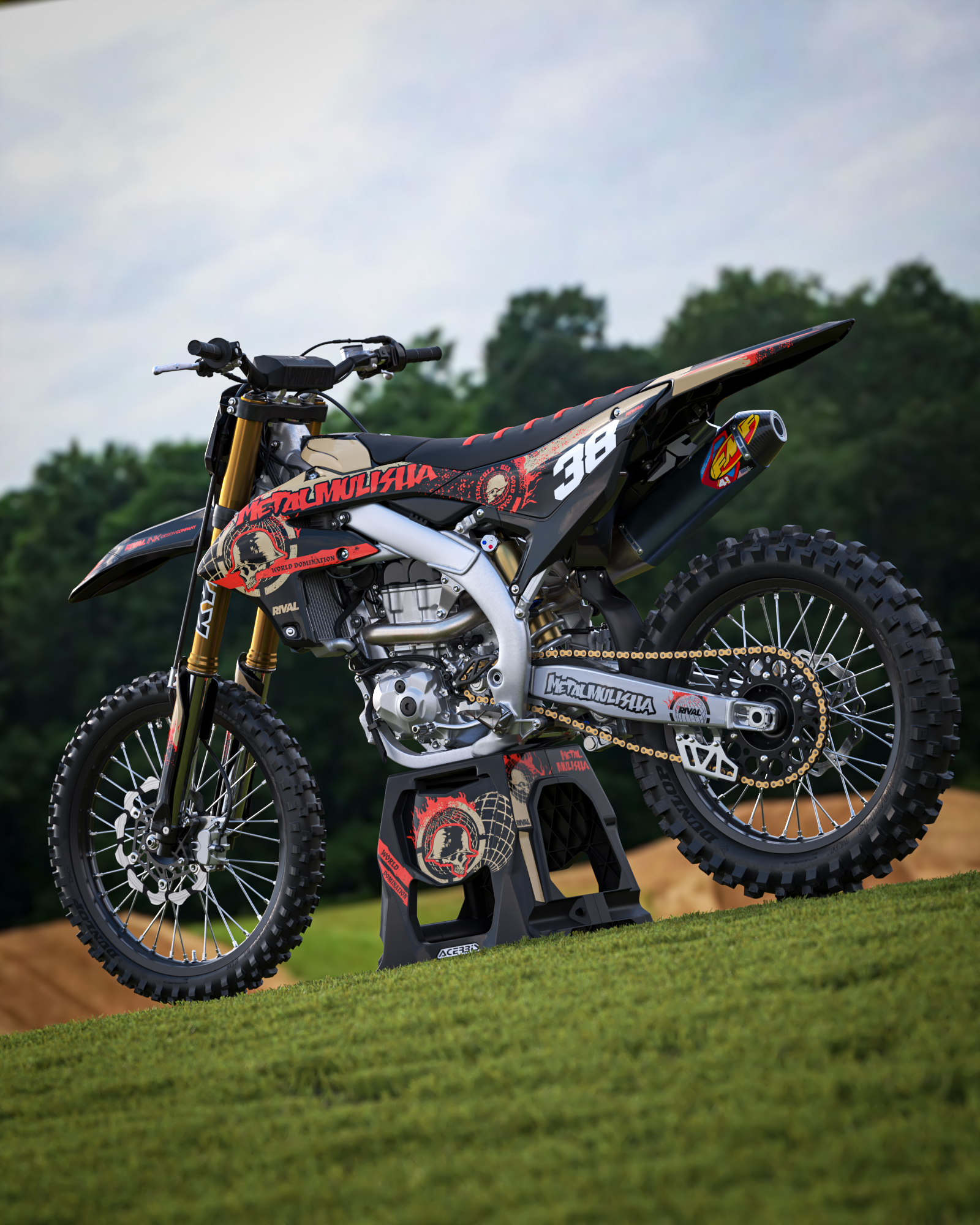 METAL MULISHA GLOBAL ORANGE Graphics Kit (All Bikes) - Image 2