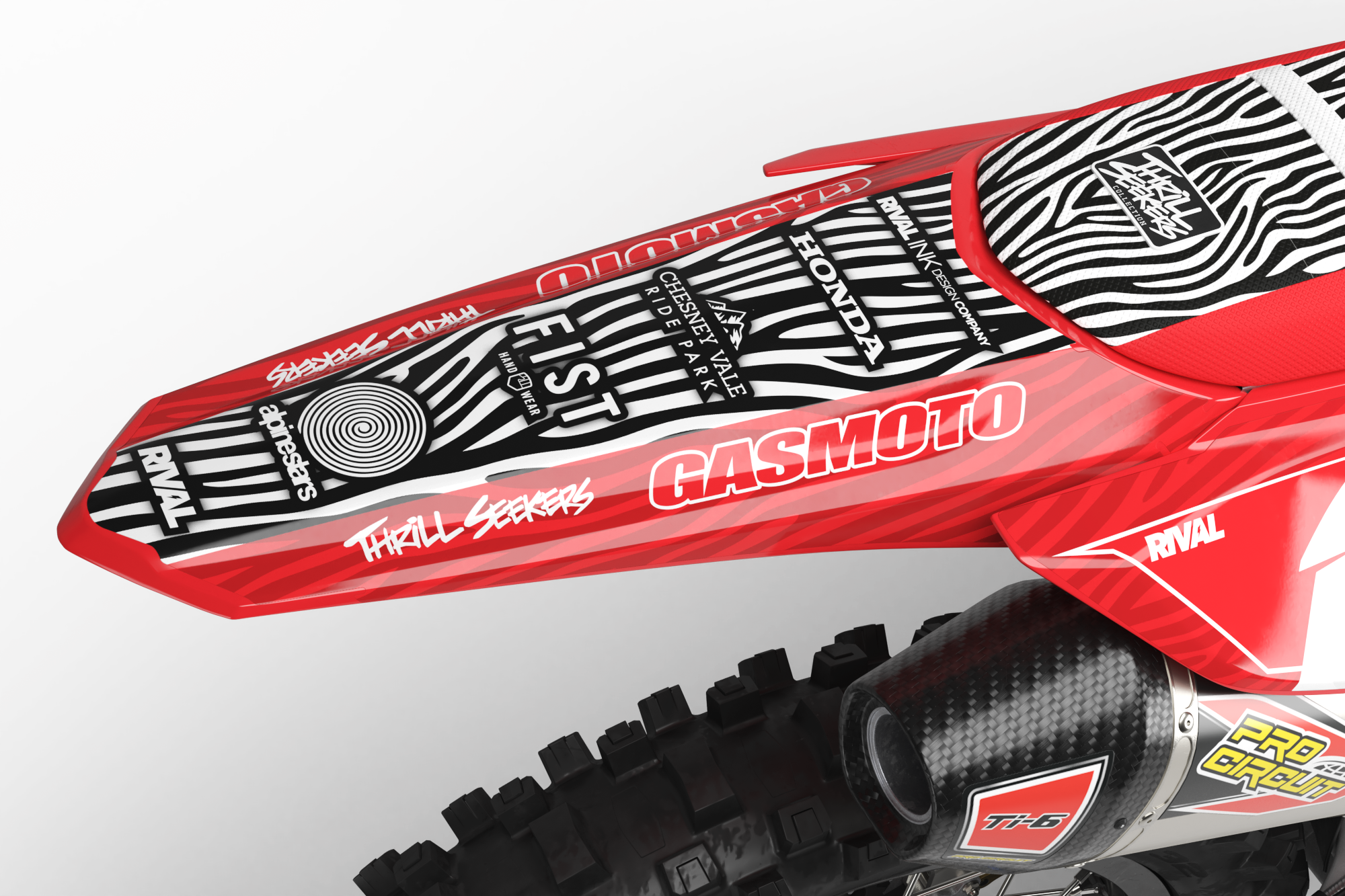Honda CARMODY ZEBRA Graphics Kit - Image 4