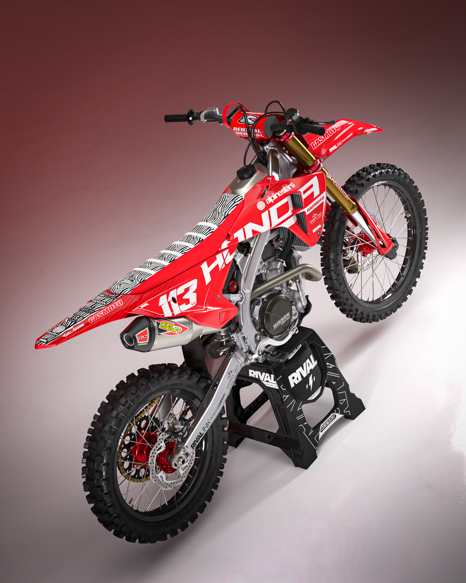 Honda CARMODY ZEBRA Graphics Kit - Image 2