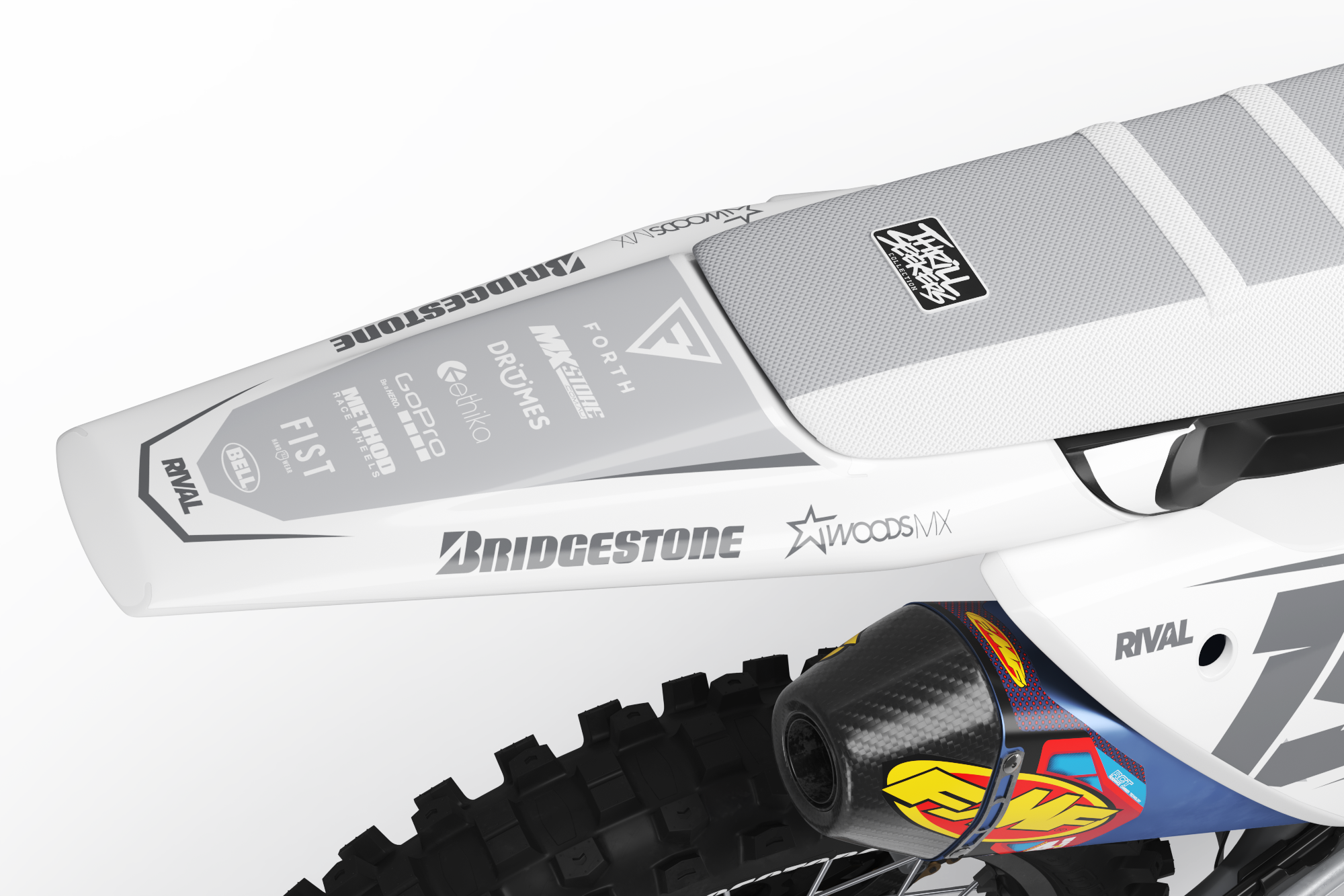 Husqvarna WOODS GRAYSCALE 27 Graphics Kit - Image 4