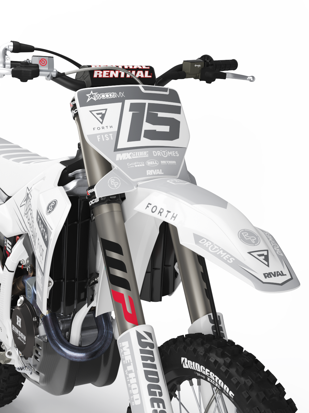 Husqvarna WOODS GRAYSCALE 27 Graphics Kit - Image 3