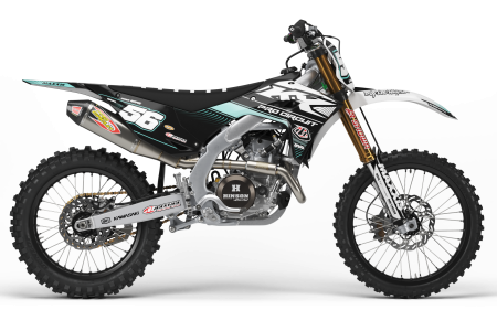 KAWASAKI TRANSCEND WHITE Graphics Kit