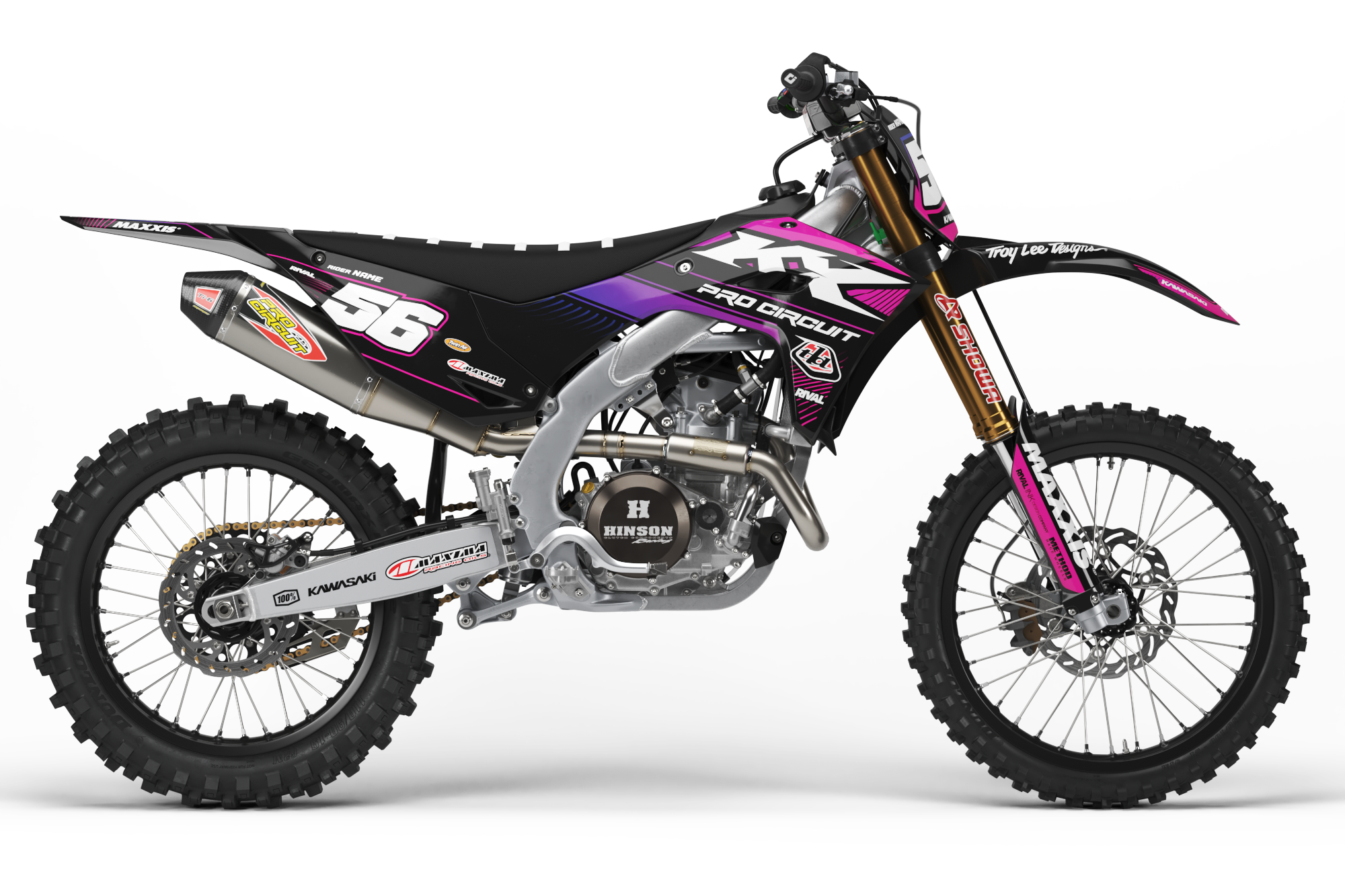 KAWASAKI TRANSCEND PINK Graphics Kit
