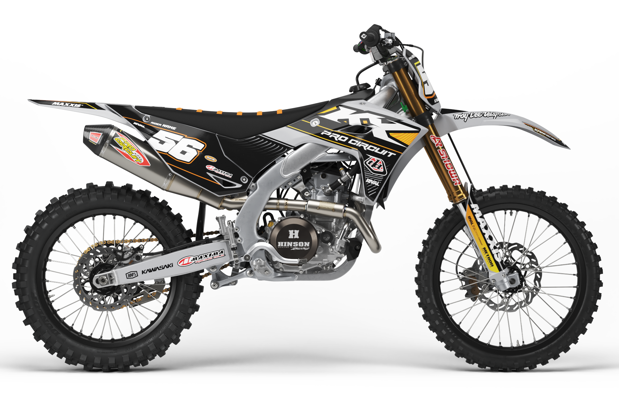 KAWASAKI TRANSCEND GREY Graphics Kit