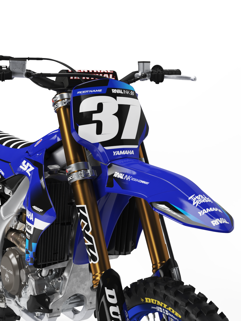 YAMAHA PORSCHA BLACK Graphics Kit - Image 3
